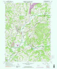 Elderton Pennsylvania Historical topographic map, 1:24000 scale, 7.5 X 7.5 Minute, Year 1964