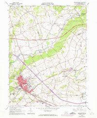 Elizabethtown Pennsylvania Historical topographic map, 1:24000 scale, 7.5 X 7.5 Minute, Year 1964