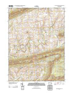 Elizabethville Pennsylvania Historical topographic map, 1:24000 scale, 7.5 X 7.5 Minute, Year 2013