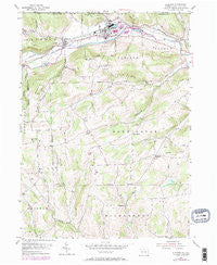 Elkland Pennsylvania Historical topographic map, 1:24000 scale, 7.5 X 7.5 Minute, Year 1954