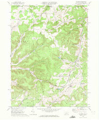Ellisburg Pennsylvania Historical topographic map, 1:24000 scale, 7.5 X 7.5 Minute, Year 1969