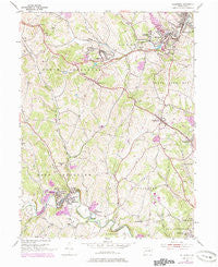 Ellsworth Pennsylvania Historical topographic map, 1:24000 scale, 7.5 X 7.5 Minute, Year 1954
