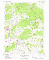 Elverson Pennsylvania Historical topographic map, 1:24000 scale, 7.5 X 7.5 Minute, Year 1956