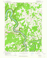 Emlenton Pennsylvania Historical topographic map, 1:24000 scale, 7.5 X 7.5 Minute, Year 1963