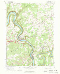 Emlenton Pennsylvania Historical topographic map, 1:24000 scale, 7.5 X 7.5 Minute, Year 1963