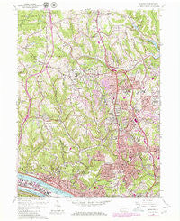 Emsworth Pennsylvania Historical topographic map, 1:24000 scale, 7.5 X 7.5 Minute, Year 1960