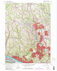 Emsworth Pennsylvania Historical topographic map, 1:24000 scale, 7.5 X 7.5 Minute, Year 1960