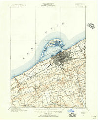 Erie Pennsylvania Historical topographic map, 1:62500 scale, 15 X 15 Minute, Year 1899