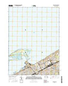 Erie North Pennsylvania Current topographic map, 1:24000 scale, 7.5 X 7.5 Minute, Year 2016