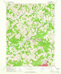 Ernest Pennsylvania Historical topographic map, 1:24000 scale, 7.5 X 7.5 Minute, Year 1963