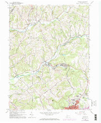 Ernest Pennsylvania Historical topographic map, 1:24000 scale, 7.5 X 7.5 Minute, Year 1963