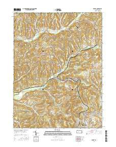 Ernest Pennsylvania Current topographic map, 1:24000 scale, 7.5 X 7.5 Minute, Year 2016