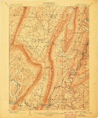 Everett Pennsylvania Historical topographic map, 1:62500 scale, 15 X 15 Minute, Year 1902