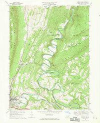 Everett East Pennsylvania Historical topographic map, 1:24000 scale, 7.5 X 7.5 Minute, Year 1968