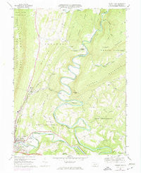 Everett East Pennsylvania Historical topographic map, 1:24000 scale, 7.5 X 7.5 Minute, Year 1968