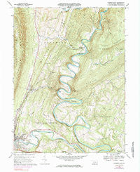 Everett East Pennsylvania Historical topographic map, 1:24000 scale, 7.5 X 7.5 Minute, Year 1968