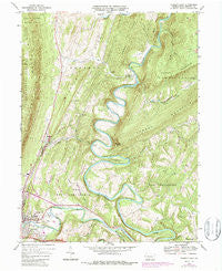 Everett East Pennsylvania Historical topographic map, 1:24000 scale, 7.5 X 7.5 Minute, Year 1968