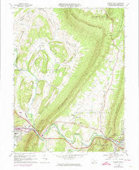 Everett West Pennsylvania Historical topographic map, 1:24000 scale, 7.5 X 7.5 Minute, Year 1968