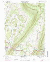 Everett West Pennsylvania Historical topographic map, 1:24000 scale, 7.5 X 7.5 Minute, Year 1968