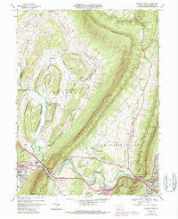Everett West Pennsylvania Historical topographic map, 1:24000 scale, 7.5 X 7.5 Minute, Year 1968