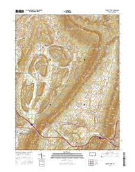 Everett West Pennsylvania Current topographic map, 1:24000 scale, 7.5 X 7.5 Minute, Year 2016