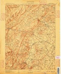 Fairfield Pennsylvania Historical topographic map, 1:62500 scale, 15 X 15 Minute, Year 1909