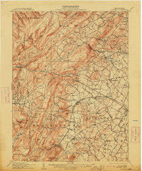 Fairfield Pennsylvania Historical topographic map, 1:62500 scale, 15 X 15 Minute, Year 1909