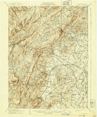 Fairfield Pennsylvania Historical topographic map, 1:62500 scale, 15 X 15 Minute, Year 1909