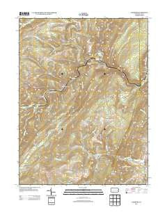 Fairhope Pennsylvania Historical topographic map, 1:24000 scale, 7.5 X 7.5 Minute, Year 2013