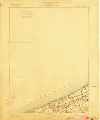 Fairview Pennsylvania Historical topographic map, 1:62500 scale, 15 X 15 Minute, Year 1900