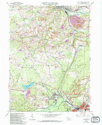 Falls Creek Pennsylvania Historical topographic map, 1:24000 scale, 7.5 X 7.5 Minute, Year 1966