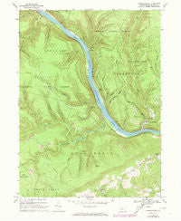 Farrandsville Pennsylvania Historical topographic map, 1:24000 scale, 7.5 X 7.5 Minute, Year 1966