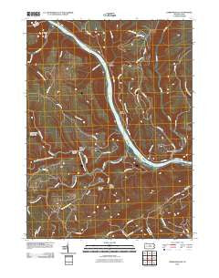 Farrandsville Pennsylvania Historical topographic map, 1:24000 scale, 7.5 X 7.5 Minute, Year 2010