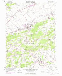 Fleetwood Pennsylvania Historical topographic map, 1:24000 scale, 7.5 X 7.5 Minute, Year 1956
