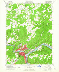 Franklin Pennsylvania Historical topographic map, 1:24000 scale, 7.5 X 7.5 Minute, Year 1963