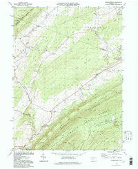 Franklinville Pennsylvania Historical topographic map, 1:24000 scale, 7.5 X 7.5 Minute, Year 1994