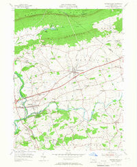 Fredericksburg Pennsylvania Historical topographic map, 1:24000 scale, 7.5 X 7.5 Minute, Year 1955