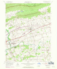 Fredericksburg Pennsylvania Historical topographic map, 1:24000 scale, 7.5 X 7.5 Minute, Year 1955