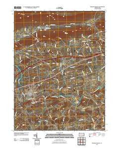 Fredericksburg Pennsylvania Historical topographic map, 1:24000 scale, 7.5 X 7.5 Minute, Year 2010