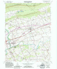 Fredericksburg Pennsylvania Historical topographic map, 1:24000 scale, 7.5 X 7.5 Minute, Year 1955