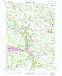 Fredonia Pennsylvania Historical topographic map, 1:24000 scale, 7.5 X 7.5 Minute, Year 1958