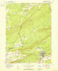Freeland Pennsylvania Historical topographic map, 1:24000 scale, 7.5 X 7.5 Minute, Year 1950