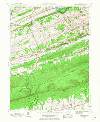 Friedensburg Pennsylvania Historical topographic map, 1:24000 scale, 7.5 X 7.5 Minute, Year 1945