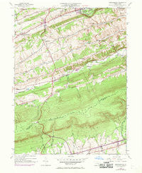 Friedensburg Pennsylvania Historical topographic map, 1:24000 scale, 7.5 X 7.5 Minute, Year 1945