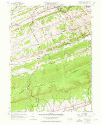Friedensburg Pennsylvania Historical topographic map, 1:24000 scale, 7.5 X 7.5 Minute, Year 1945