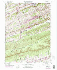 Friedensburg Pennsylvania Historical topographic map, 1:24000 scale, 7.5 X 7.5 Minute, Year 1945