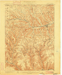 Gaines Pennsylvania Historical topographic map, 1:62500 scale, 15 X 15 Minute, Year 1900