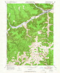 Galeton Pennsylvania Historical topographic map, 1:24000 scale, 7.5 X 7.5 Minute, Year 1947