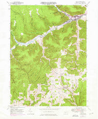 Galeton Pennsylvania Historical topographic map, 1:24000 scale, 7.5 X 7.5 Minute, Year 1947