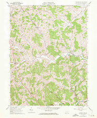 Garards Fort Pennsylvania Historical topographic map, 1:24000 scale, 7.5 X 7.5 Minute, Year 1961